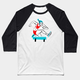 Woman Hurdling Baseball T-Shirt
